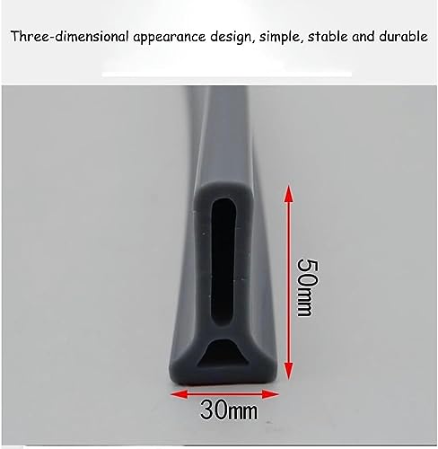 Barrière d'eau en silicone auto-adhésive pour douche et salle de bain