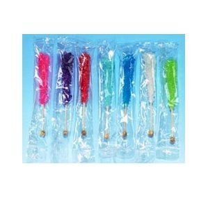 Assorted Rock Candy Swizzle Sticks Wrapped: 72 Count