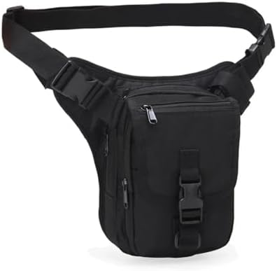 Tactical Fanny Pack Men - Military Camouflage Leg Bag with Gun Ho...