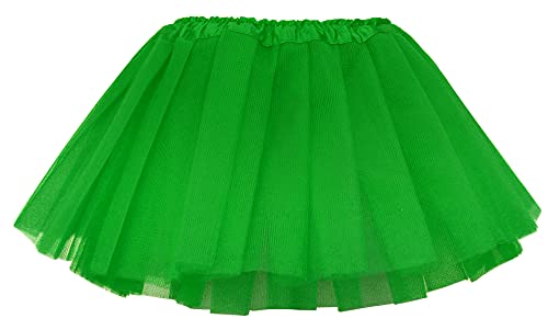 Simplicity Girls Tutu 4 Layers Tulle Tutu Skirt Green Tutu Toddler Tutu Skirt, Dark Green, 2-5 Years