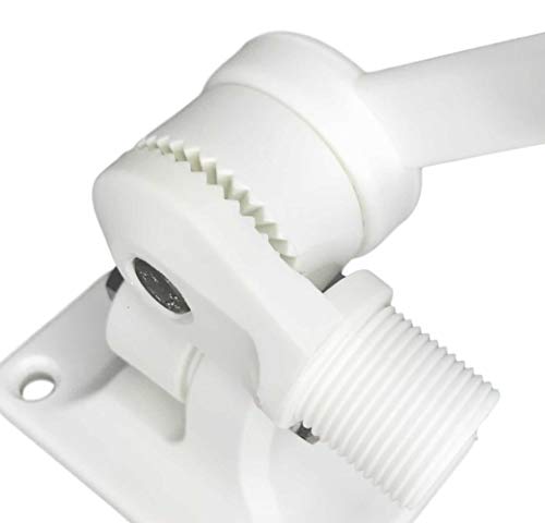 Image of Pactrade Marine Boat ABS Plastic Ratchet Mount Antenna Base with SS Bolts