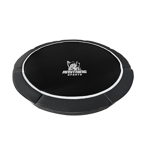 ANYTHING SPORTS Premium Round In-Ground Trampoline, 12FT and 14FT Diameters (14 FT Without...