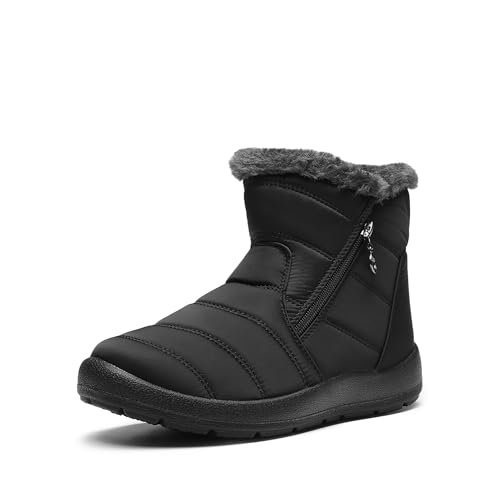 DREAM PAIRS Botte de Neige pour Femme Bottes de Hiver...
