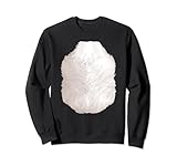 Skunk Hairy Belly chest hair Picture Halloween Costume Adult Sweatshirt