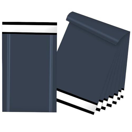 Image of Venuscello® 1000 x Polythene Mailing Bags 8" x 12" Misprinted Dark Grey Postal Postage Packaging Shipping Parcel Mailers for Packing Delivery Package Mail
