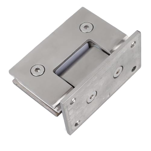 Charnière de porte de douche en acier inoxydable double ouverture design épuré