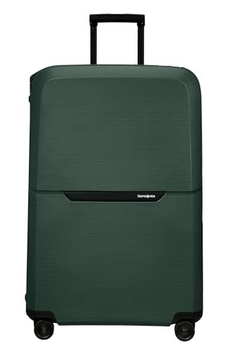 Samsonite Unisex Magnum Eco Hardside Carry-on Spinner Luggage- Carry-On Luggage, Forest Green, Carry-On 21.5-Inch, Magnum Eco Hardside Carry-on Spinner