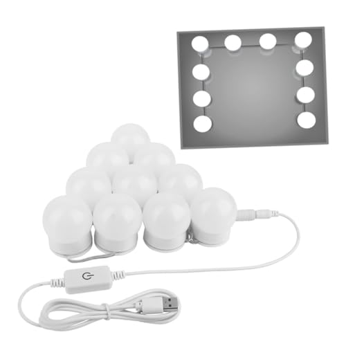 Uonlytech Luz LED Tocador Regulable con Control Táctil USB para Espejo Maquillaje Baño Iluminación Suave y Fácil Instalación