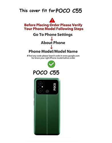 Image of COVERBLACK Rubber Back Cover for Mi MZB0DDPIN / Poco C55 / Poco C55 - Transparent