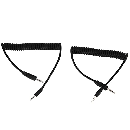 C1 3.5mm to Male Flash Sync Cable, Flexible Coiling Flash Sync Cable for 70D Camera