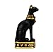 NileCart Egyptian Bastet Collectible Figurine The Black Cat Goddess Statue - Handmade in Egypt (Small 3.5 inches Tall)