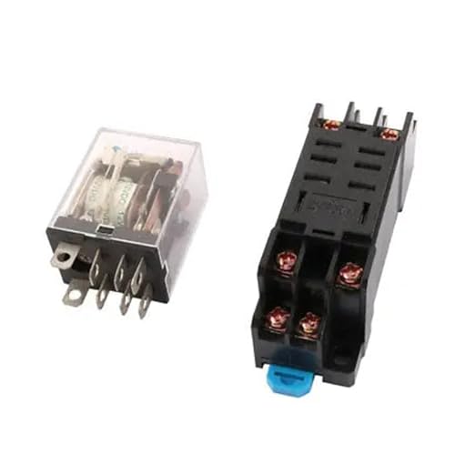 Relé de potencia electromagnético DC12V con terminal de tornillo y enchufe de 8A y 10A 3