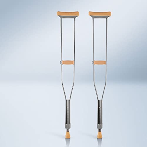 Béquilles doubles avec tissu d'aide confortable et embout de marche stable