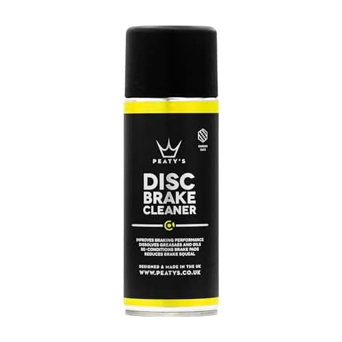 Peaty's Disc Brake Cleaner - Improves Bicycle Braking Performance, Reduces Brake Squeal, Dissolves Oils and Greases, Reconditions Disk Brake Pads, 400ml