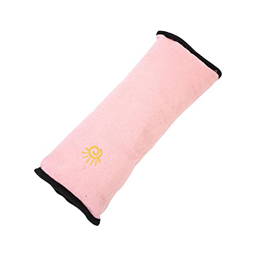 AIZHIYI Capa de cinto de segurança de carro de pelúcia respirável almofada de ombro de cinto de segurança infantil (rosa)