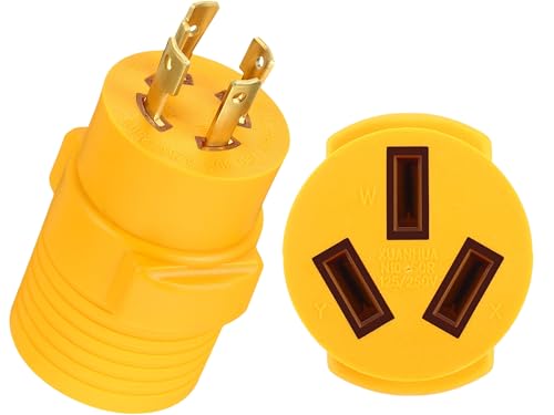 Kanayu 30Amp - 50Amp �W�F�l���[�^�[ - �h���C���[�A�_�v�^�[ NEMA L14-30P - 10-50R�Ή� 4�v�����O���b�N�W�F�l���[�^�[ �I�X�v���O - 3�v�����O�������@���X���Z�v�^�N���ARV�n�ڋ@ EV�[�d��A�_�v�^�[