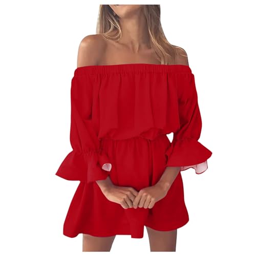 Robe d'été pour femme avec imprimé bohème chic et coupe ample