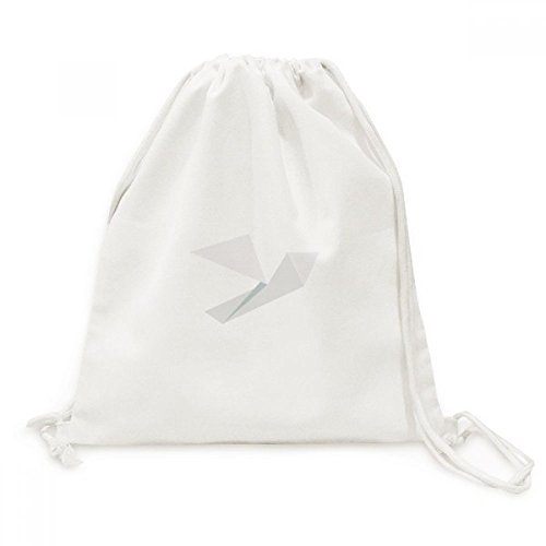 Sac cordon pigeon blanc sac à dos toile voyage pliable original pour homme et femme tendance
