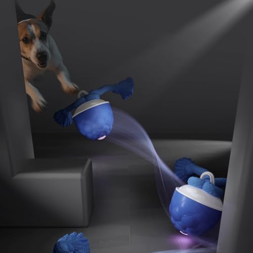 Balle interactive pour chien jouet chiot mobile résistant avec lumière - 8