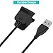 Kissmart Charger for Fitbit Alta HR, Replacement Charging Cable Clip Cord for Fitbit Alta HR (2-Pack,1.8ft & 3.3ft)