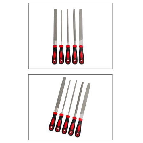 Limes plates en acier au carbone forgé de 6" à 12" avec manche de précision
