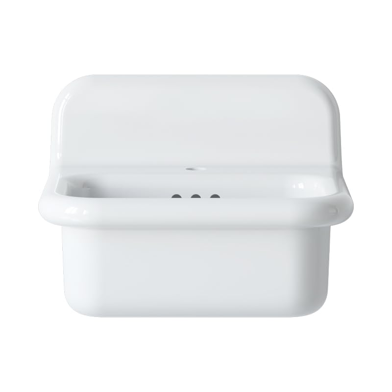 Lavabo retro de cerámica de 50 cm – True Colors Lite – Redondeado – Blanco mate