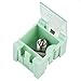 EVTSCAN 50Pcs SMT SMD Container Box Electronic Components Mini Storage Case w Transparent Cover Green