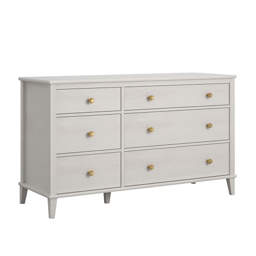 Image of Little Seeds Monarch Hill Poppy 6 Drawer Dresser, Ivory Oak
