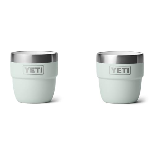 Image of YETI Rambler 4 oz Stackable Cup, Stainless Steel, Vacuum Insulated Espresso /Coffee Cup, 2 Pack