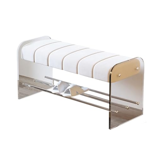 Banc d'entrée élégant QHQQXN en acrylique pour sublimer votre salon moderne