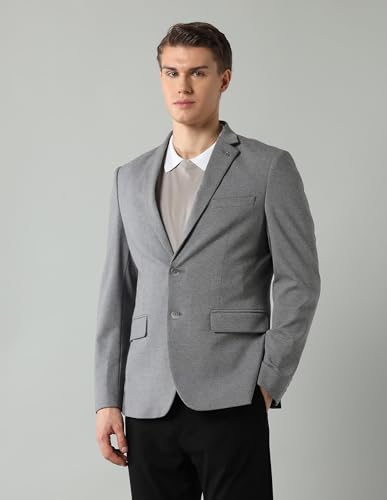 Image of Arrow Knitted Blazer for Men - Slim Fit, Button Closure Casual Blazer for Men