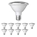 Produktbild ledscom.de E27 PAR30 LED Reflektor-Leuchtmittel 12W 1100lm warm-weiß A+ für innen und außen mit kurzem Hals, 10 Stk.