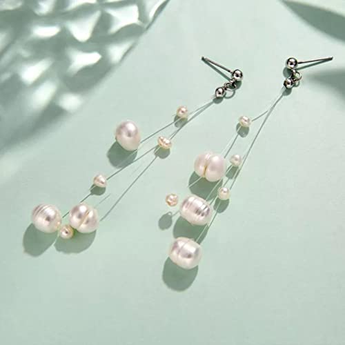 Boucles d'oreilles perles d'eau douce pour un mariage ou une soirée - 4