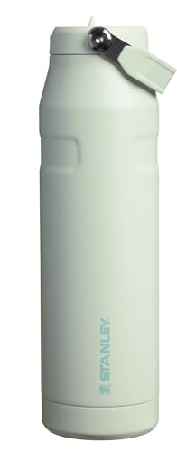 STANLEY IceFlow Flip Straw 2.0 Water Bottle 36 OZ | Built-In Straw with Larger Opening | Lightweight & Leak-Resistant | Insulated Stainless Steel | BPA-Free | Mist