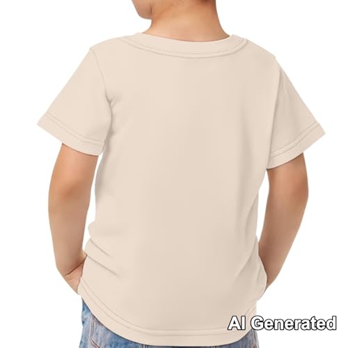 Image of Xhuibop Kids T Shirts for Boys Size 3-16 Girls Short Sleeve Sportswear Active Tops