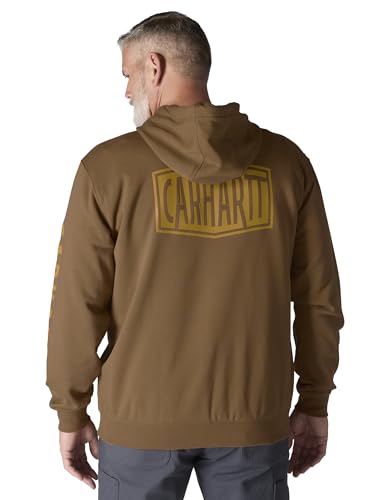 Carhartt Men's Rain Defender Loose Fit Midweight Logo Graphic Sweatshirt