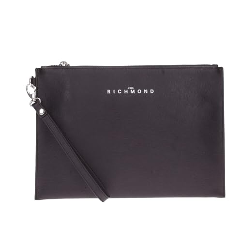 Brand: John Richmond JOHN RICHMOND La pochette di John Richmond in pelle è un accessorio elegante e versatile per l\'uomo moderno. Realizzata in vera pelle nera di alta qualità, questa pochette è perfetta per completare il