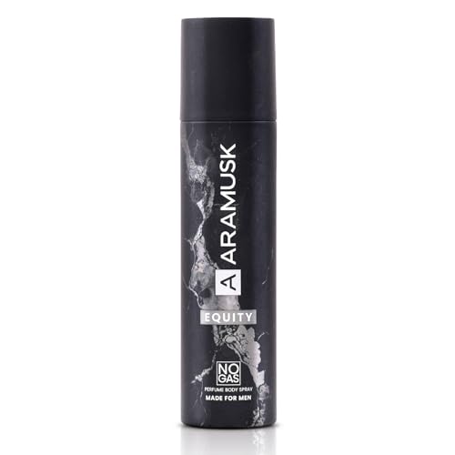 Image of Aramusk Equity NO GAS Perfume Body Spray for Men | Long Lasting Masculine Fragrance - 150mL