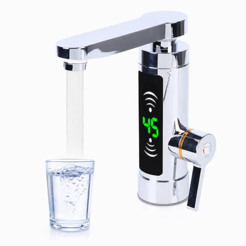 3KW Elektrische Wasserhahn, 360° drehbar Schnell Erhitzen Wasserhahn Elektrischer...