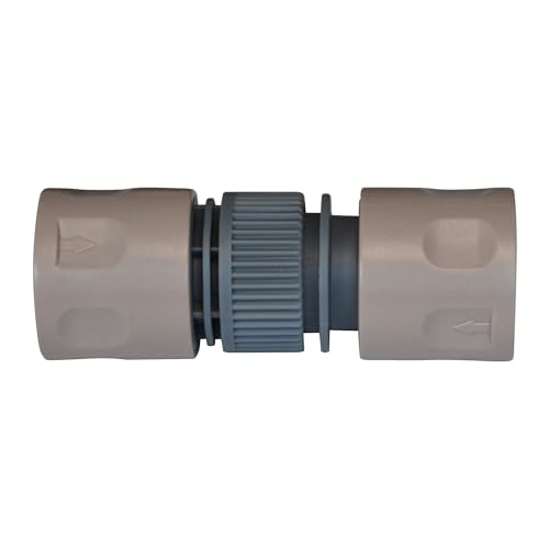 Jardibric - Conexión rápida automática de riego doble: conecta dos mangueras fácilmente y sin esfuerzo