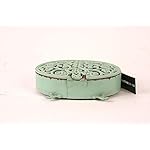 Creative Co-Op Green Antiqued Pewter Mantel Clock - Image 5