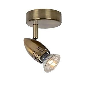 Lucide CARO-LED – Spot Mural – Ø 9 cm – LED – GU10 – 1x5W 2700K – Bronze 03