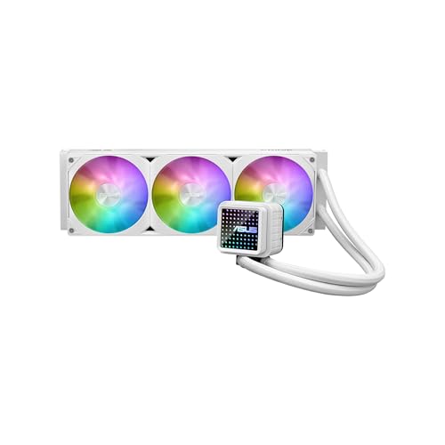 ASUS PRIME LC 360 ARGB WHT, Dissipatore AIO a Liquido, Bianco, 3 Ventole