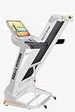 tapis roulant technogym usato Ergonomico e confortevole: gli ammortizzatori ad olio posti sotto la pedana sono studiati per rendere la corsa priva di stress a ginocchia e articolazioni. La macchina ha 4 ruote integrate per cui può essere movimentata facilmente. La discesa della pedana è servoassistita, cioè autonoma, e, dunque, non ha bisogno di essere accompagnata con le mani da parte della persona. Il tappeto è diamond pattern, 5 strati, e ha uno spessore di 1,8 mm.