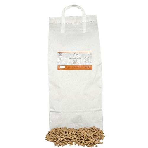 Pellets BBQ de Madera para Ahumar Natural COOK IN WOOD – Castaño – 9 Kg