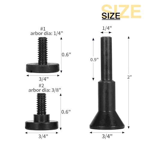 Image of Cut Off Wheels 3 Inch, 55 Pack with Mandrel Kit for Die Grinder | 3 inchx 3 /8 inch Cutting Disc with 1 /4 in Mounting Mandrel Kit, for Metal & Stainless Steel Rotary Tool Drill Attachment