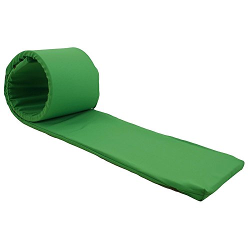 Beer Bench Cushion Polyester Cushion Cover and Foam Velcro Bands for Beer Bench, Non-Iron, light green, 220x25x2 cm
