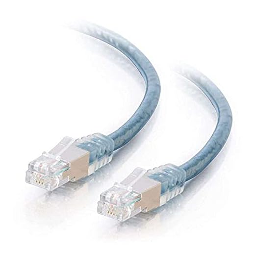 C2G RJ11 Modem Cable For DSL Internet - Connects Phone Jack To Broadband DSL Modems For High Speed Data Transfer - 100ft Long With Double-Shielding To Reduce Interference - 28726 Transparent Blue