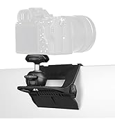 RAUBAY Monitor Top Camera Mount Clamp, Hanging Webcam Stand with 1/4" Screw, for Live Stream, Vid...