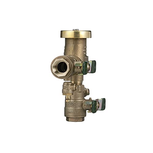 Watts Lf800M4-Qt 3/4 Inch Anti-Siphon Pressure Vacuum Breaker Backflow Preventer, Quarter Turn Shutoff, Tee Handles, Bronze #TOP5